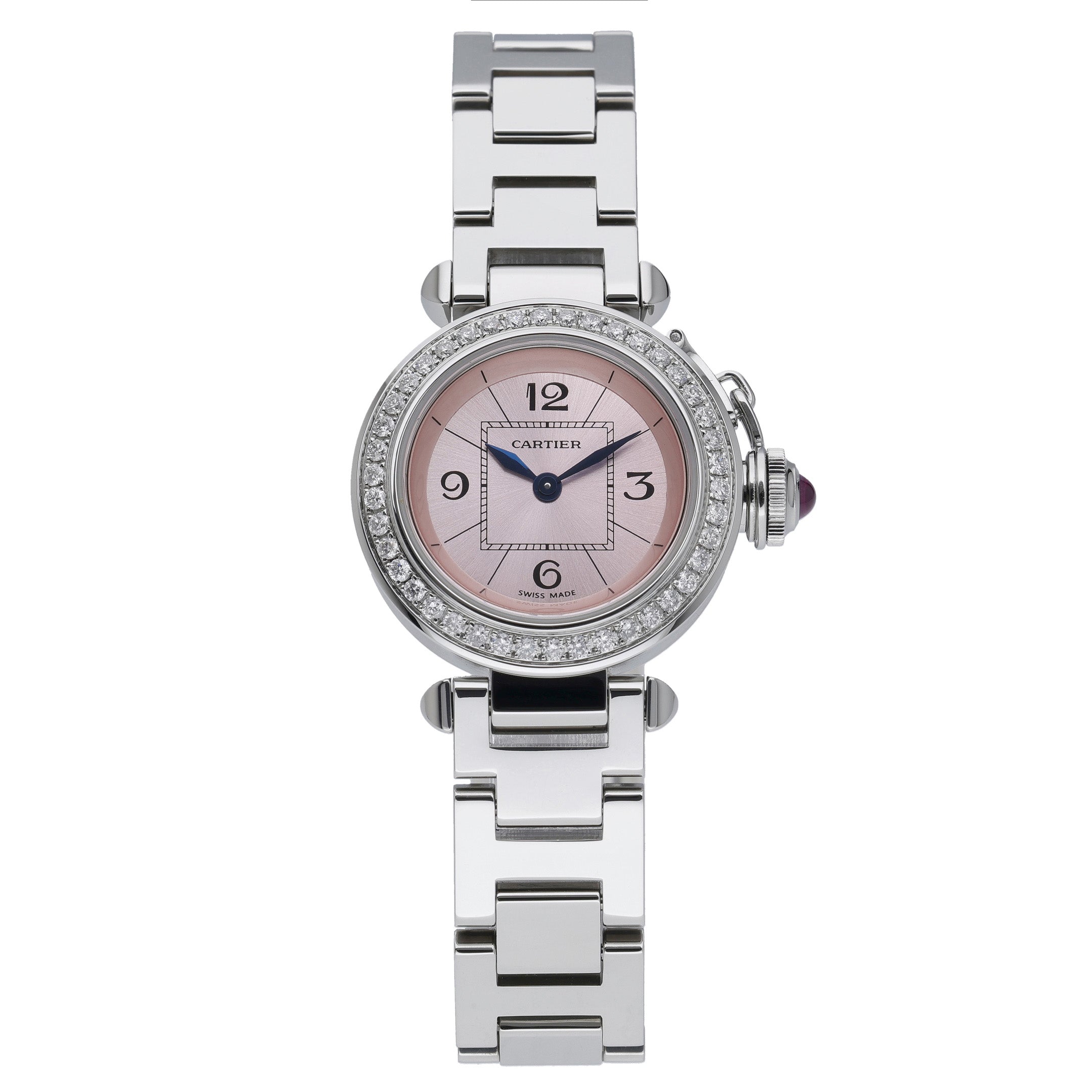 Cartier Pasha 2973 with pink dial and steel case - product image 3