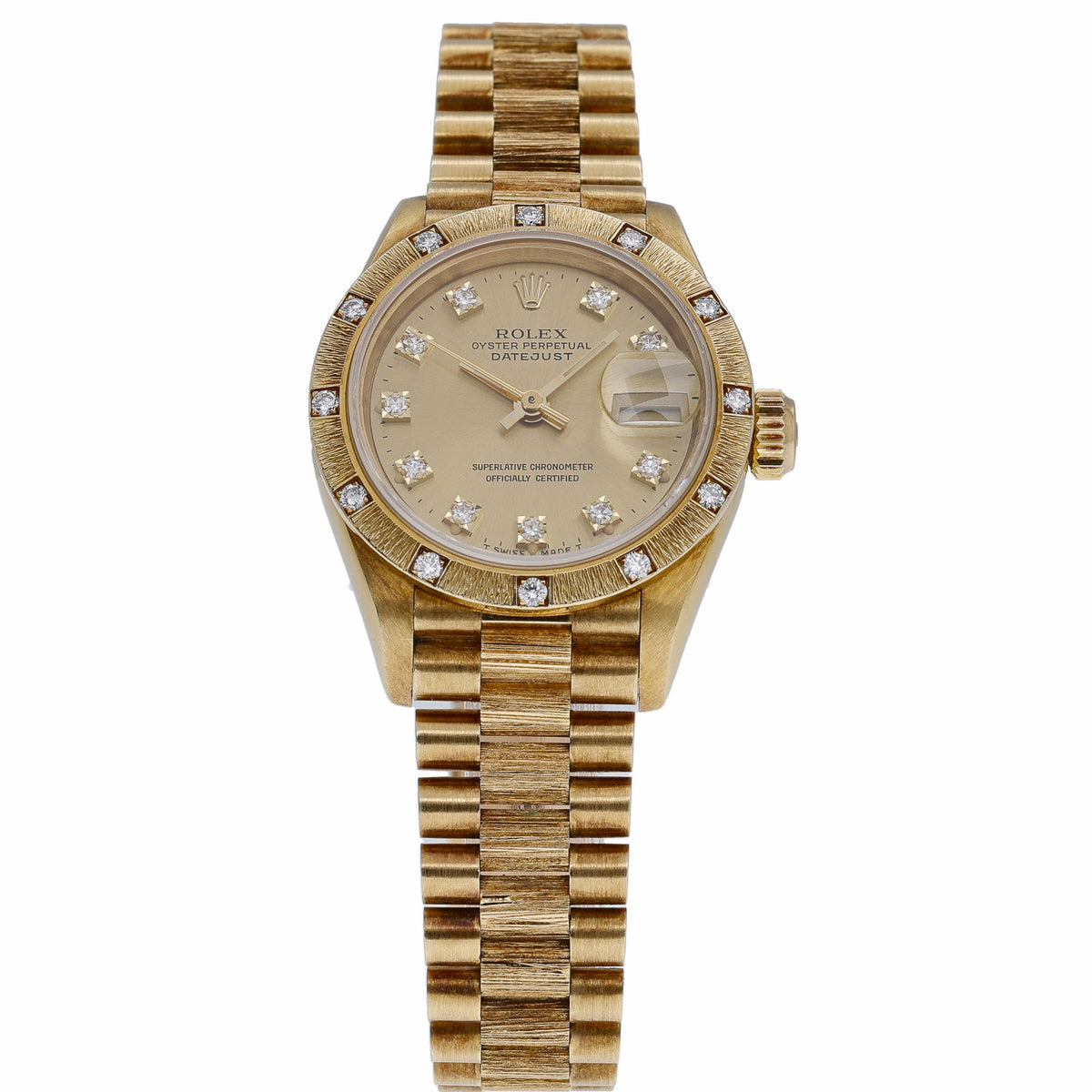 Rolex Datejust 69288 with champagne dial and 18ct yellow gold case - product image 2