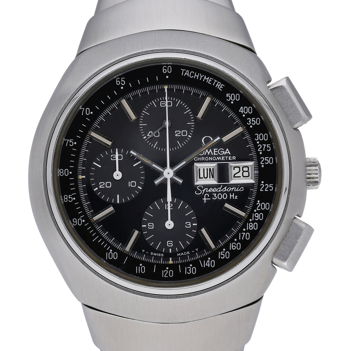 Omega Speedsonic 188.0001 with grey dial and steel case