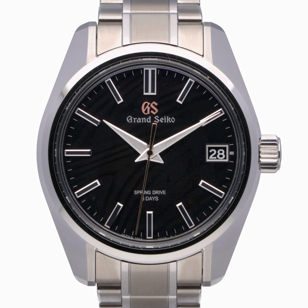 Grand Seiko Heritage Collection SLGA013G with black dial and steel case