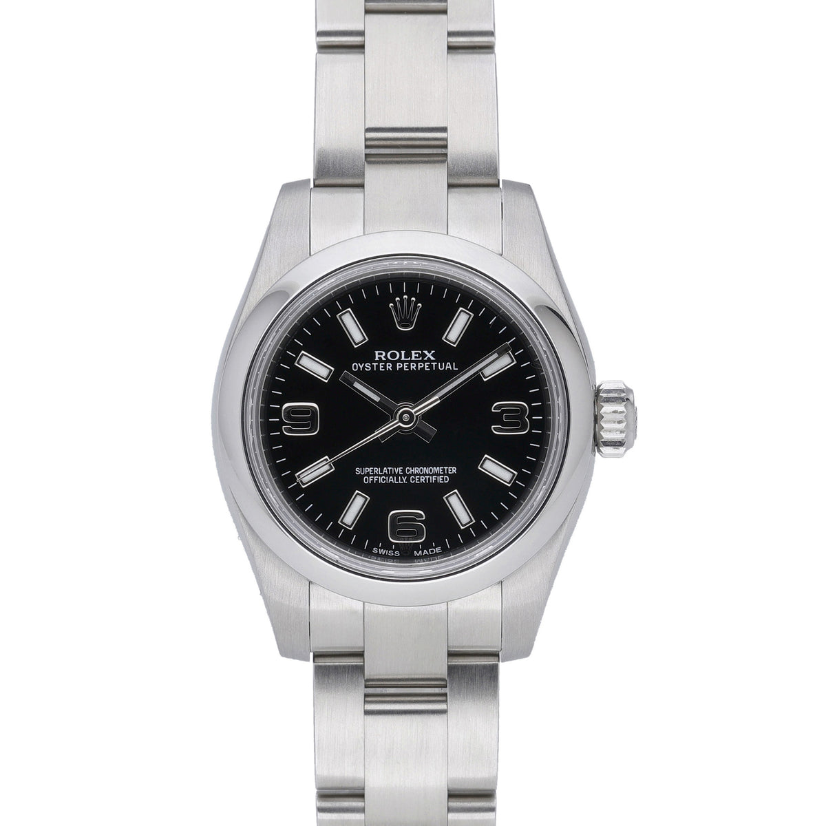 Rolex Oyster Perpetual 176200 with black dial and oystersteel case