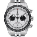 Tudor Black Bay GMT 79360N with white dial and steel case