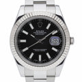 Rolex Datejust II 116334 with black dial and steel & white gold case
