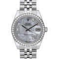 Rolex Datejust 178384 with mop diamond dial dial and oystersteel case