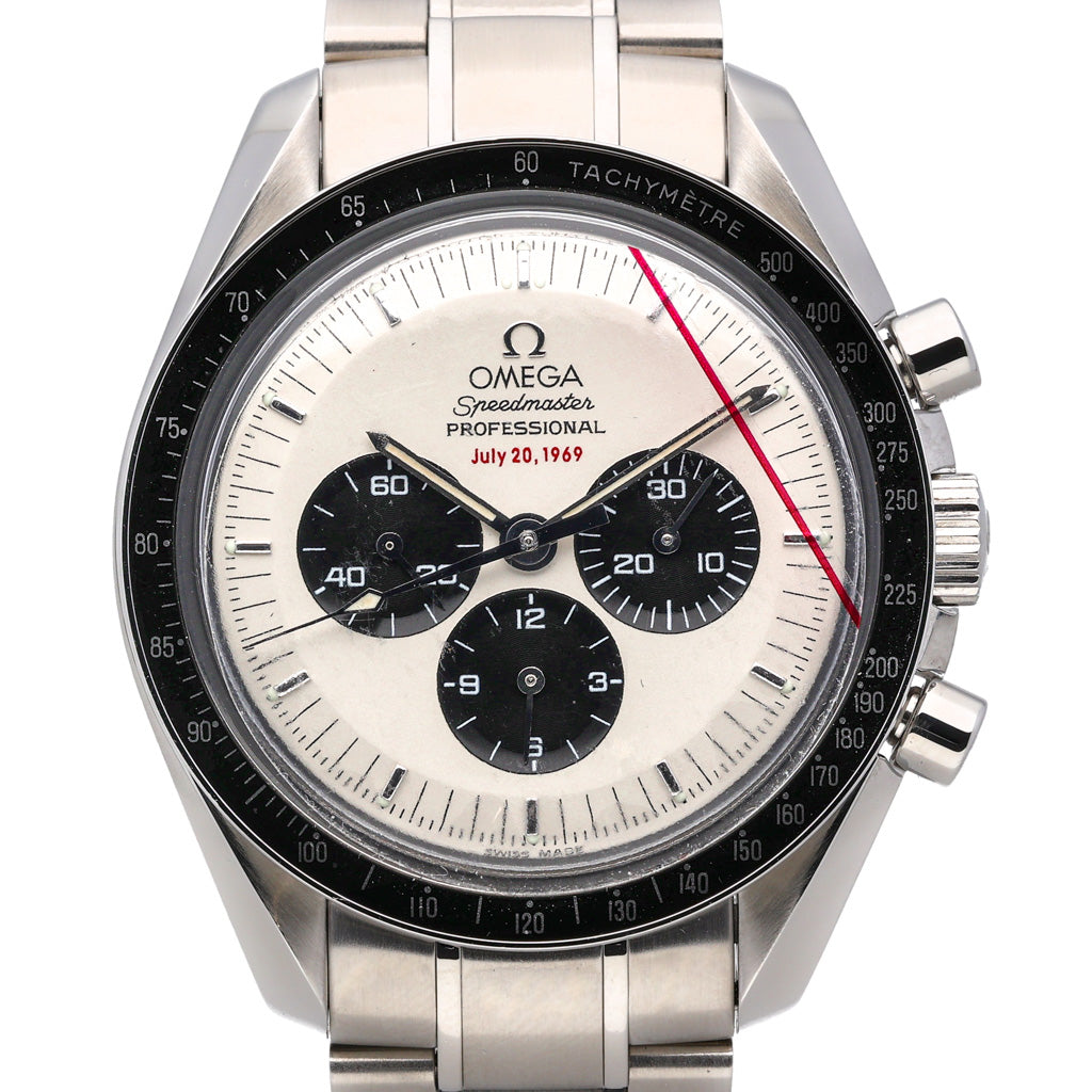 Omega Apollo 11 3569.31.00 with white dial and steel case