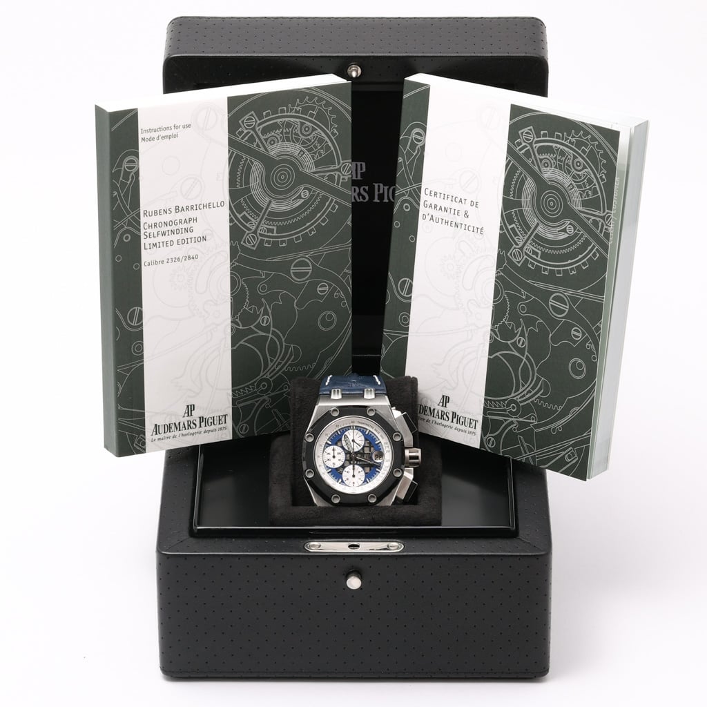 Audemars Piguet Rubens Barrichello 26078PO.OO.D018CR.01 with blue dial and platinum case - product image 3