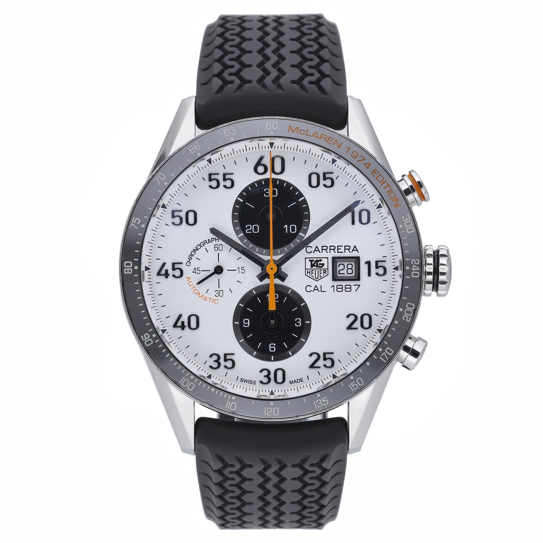 Tag Heuer Carrera CAR2A12 with white dial and steel case - product image 2