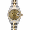 Rolex Datejust 26 69173 with champagne dial and steel & yellow gold case