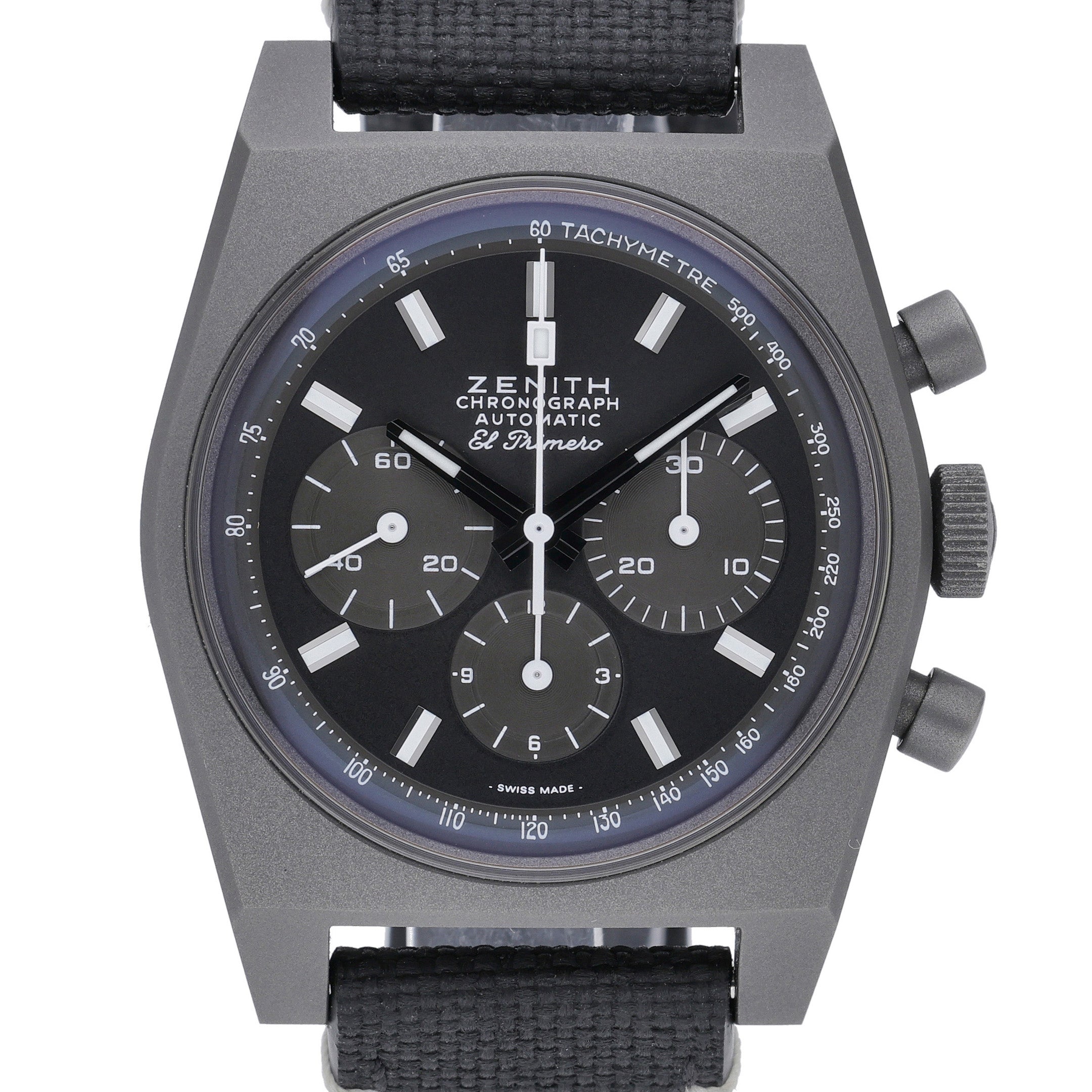 Zenith El Primero Chronomaster 97.T384.4061/21.C822 with black dial and titanium case