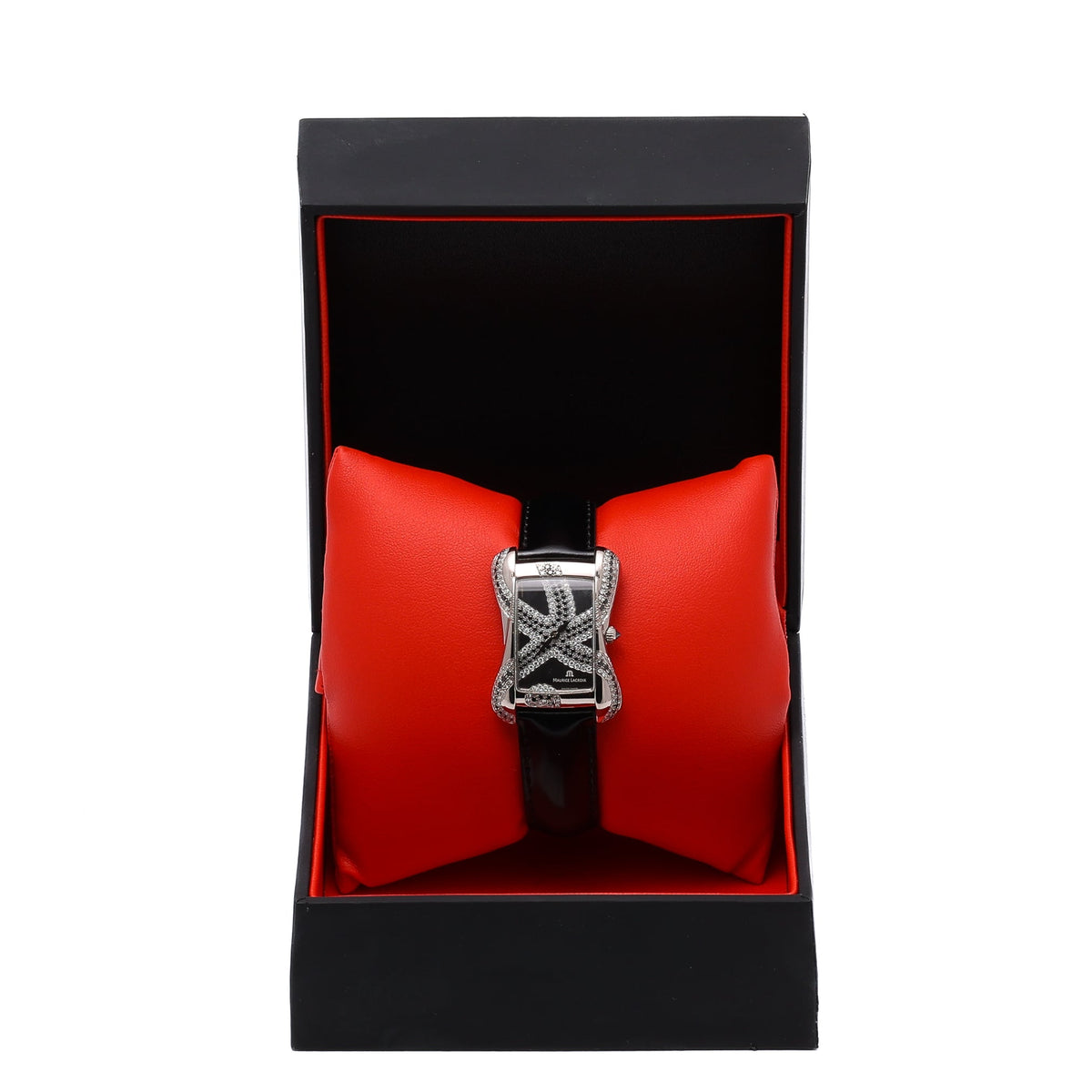 Maurice Lacroix Divina DV5012 with grey dial and 18ct white gold case