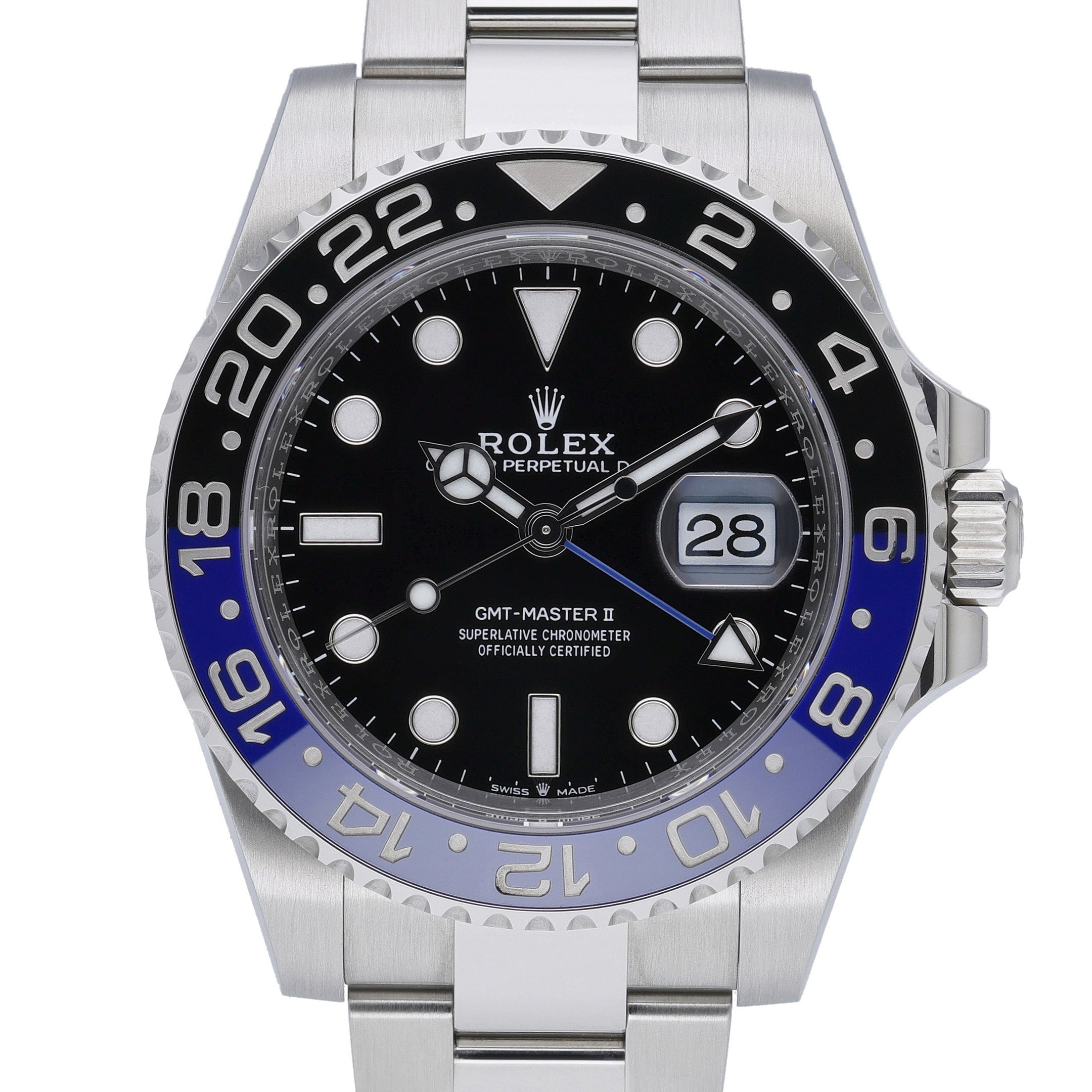 Rolex GMT-Master II 126710BLNR with black dial and oystersteel case