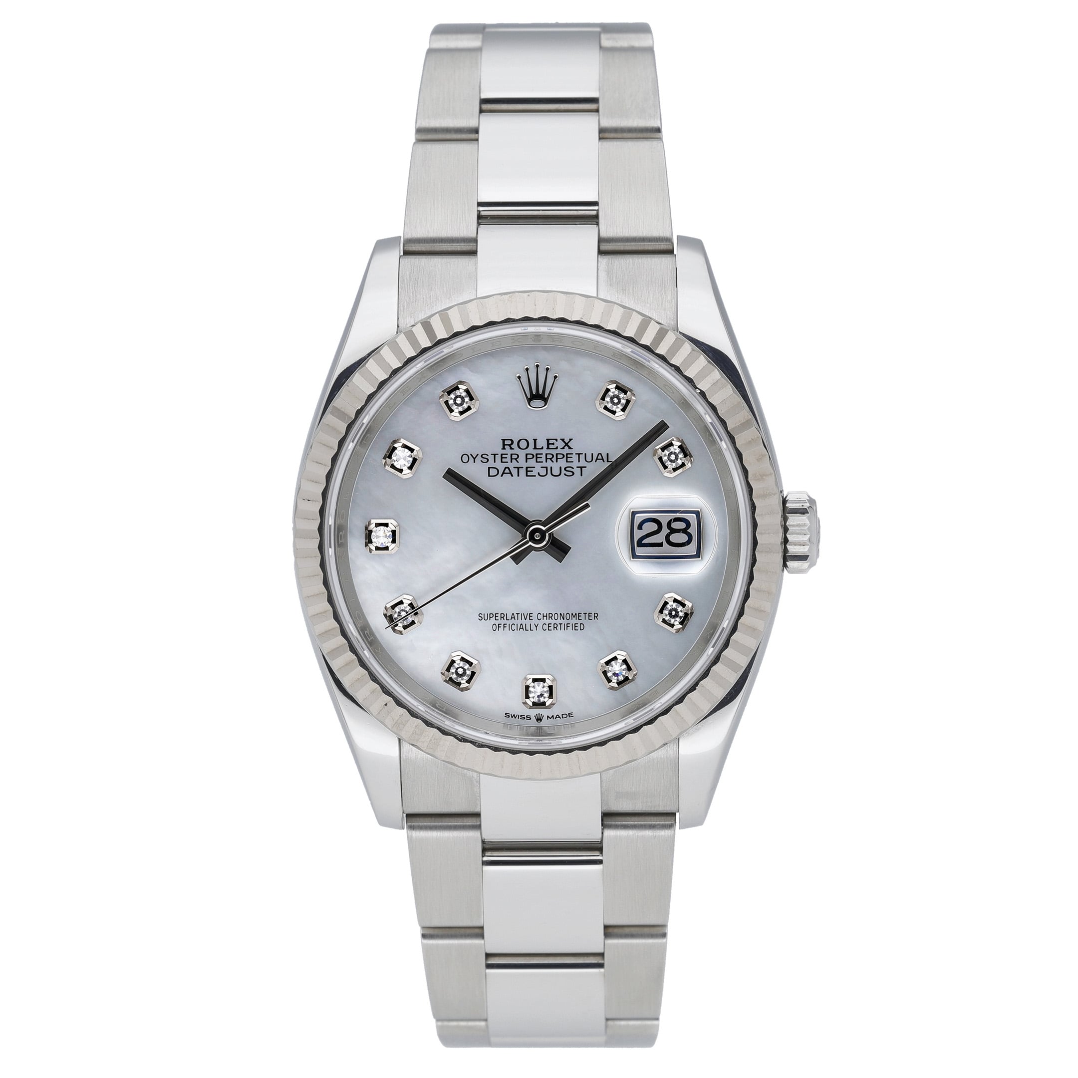 Rolex Datejust 36 126234 with mop diamond dial dial and steel & white gold case - product image 2