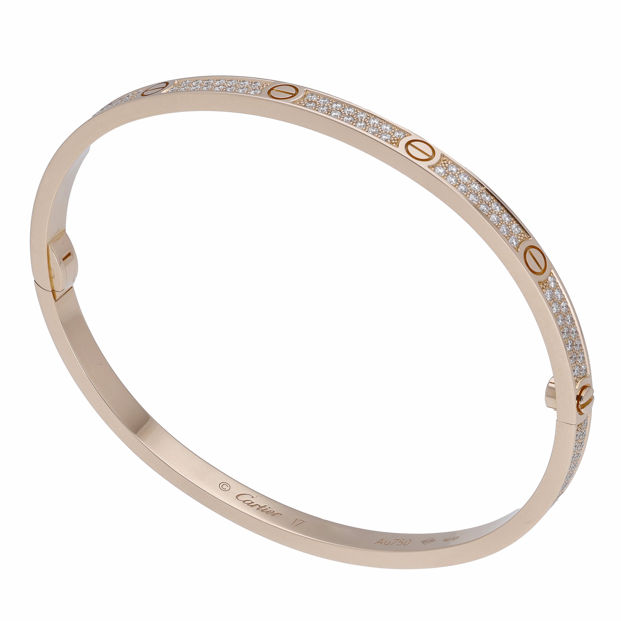 Cartier LOVE bracelet, small model, paved image 3