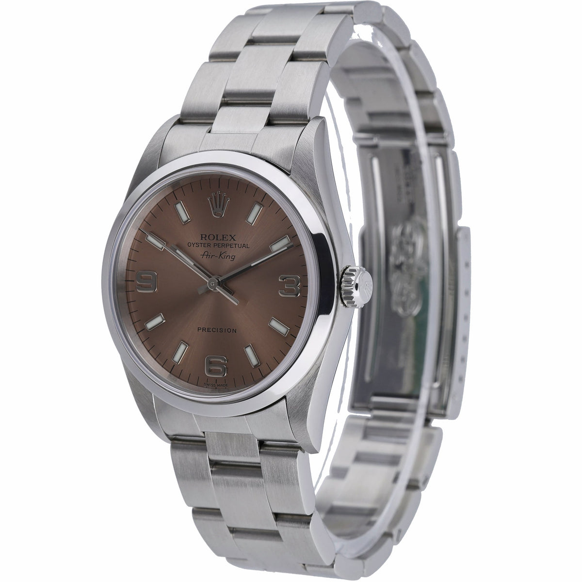 Rolex Air-King 14000M with salmon dial and oystersteel case - product image 3