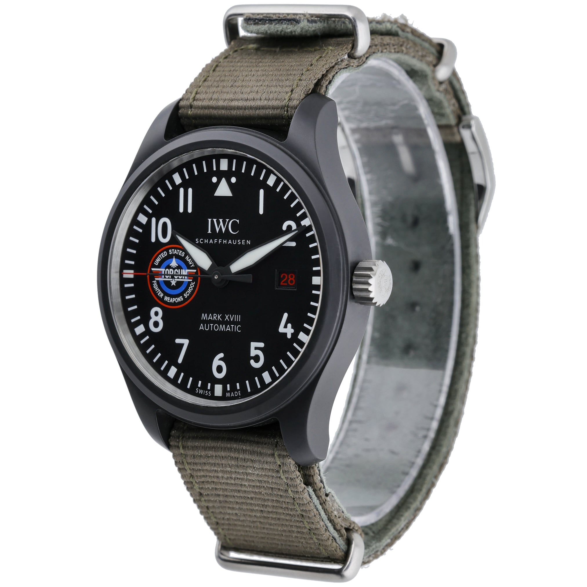 IWC Top Gun Pilot Mark XVIII IW324712 with black dial and ceramic case - product image 3