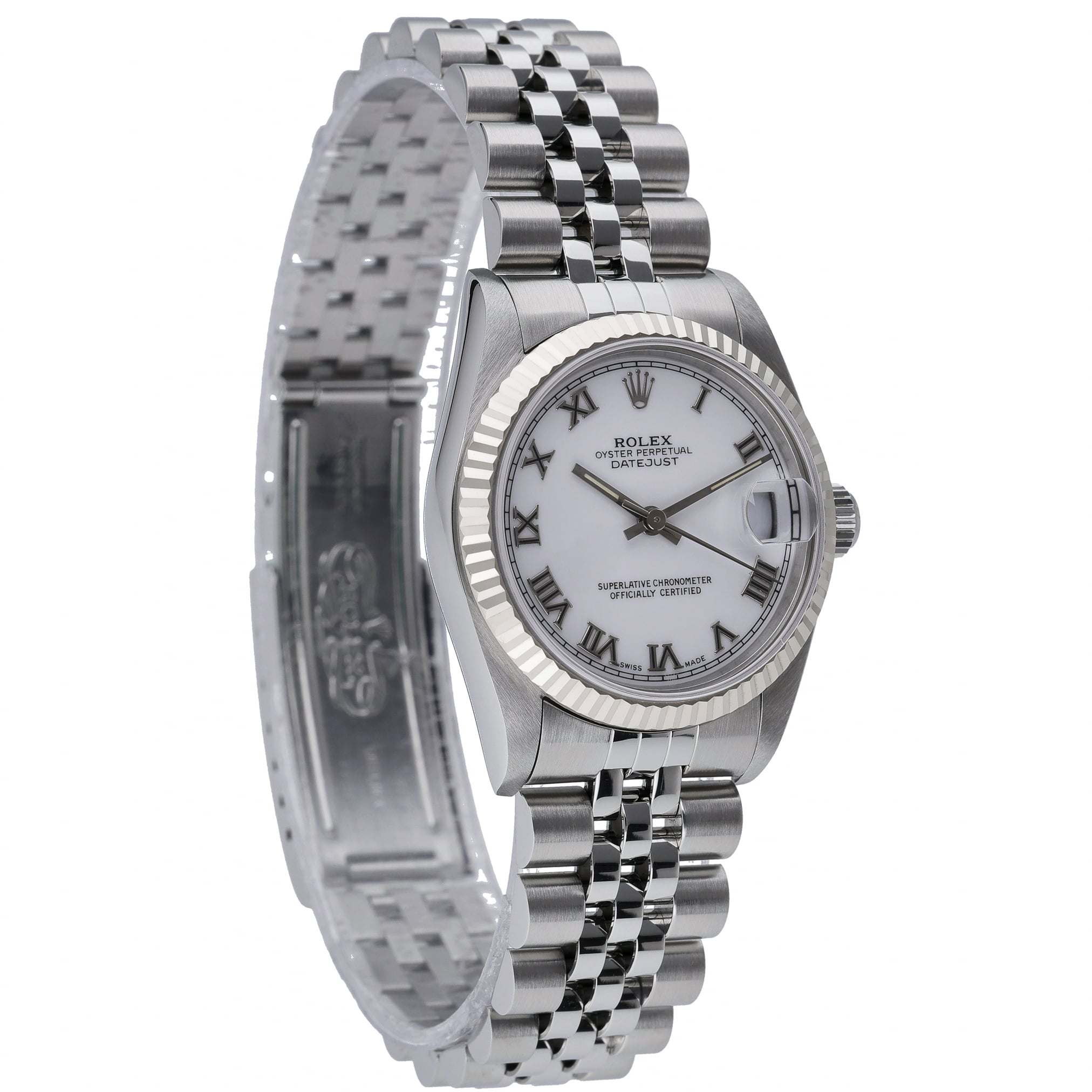Rolex Datejust 68274 with white dial and steel & white gold case - product image 4