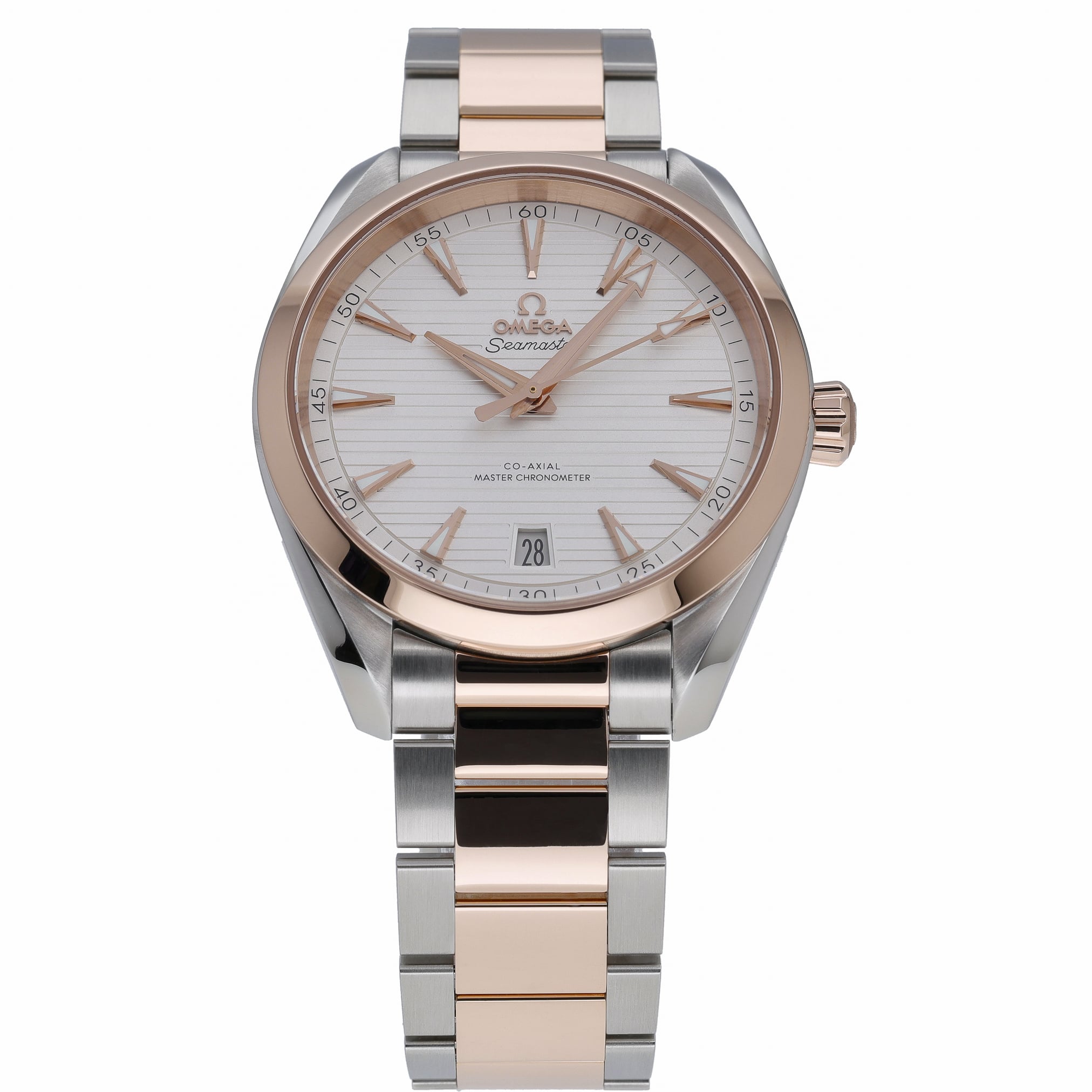 Omega Aqua Terra 150 M 220.20.41.21.02.001 with silver dial and steel & rose gold case - product image 2