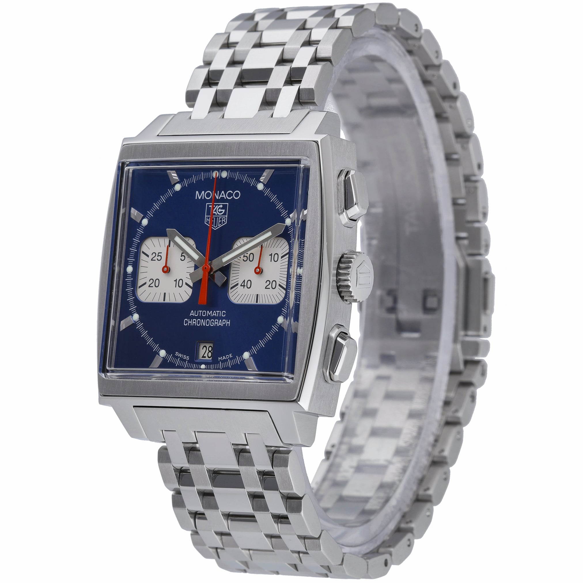 Tag Heuer Monaco CW2113-0 with blue dial and steel case - product image 3