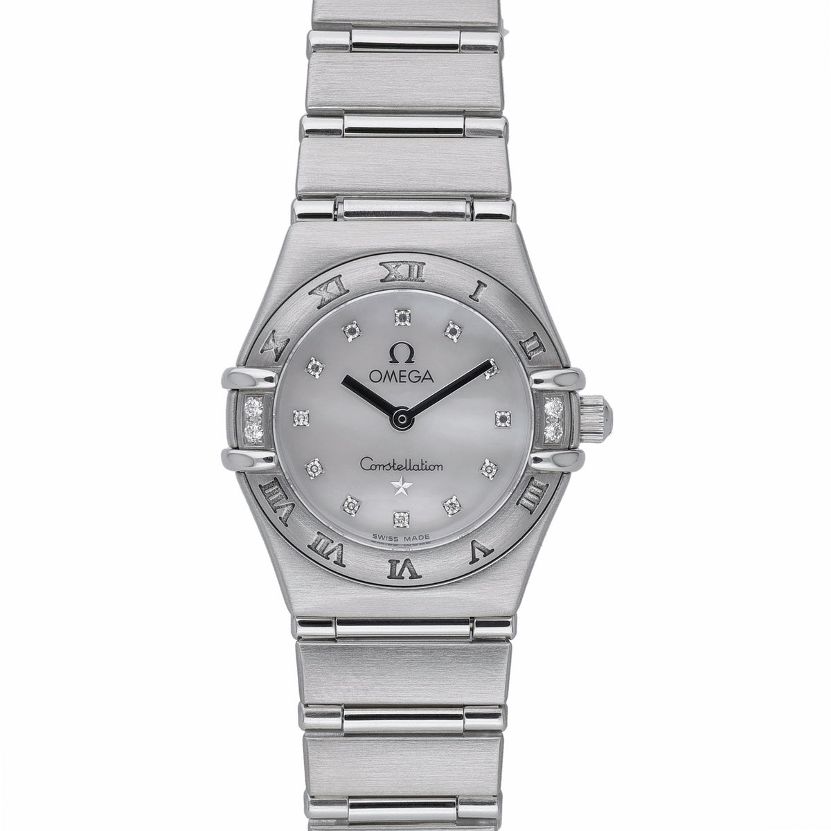 Omega Constellation 15667600 with mop diamond dial dial and steel case