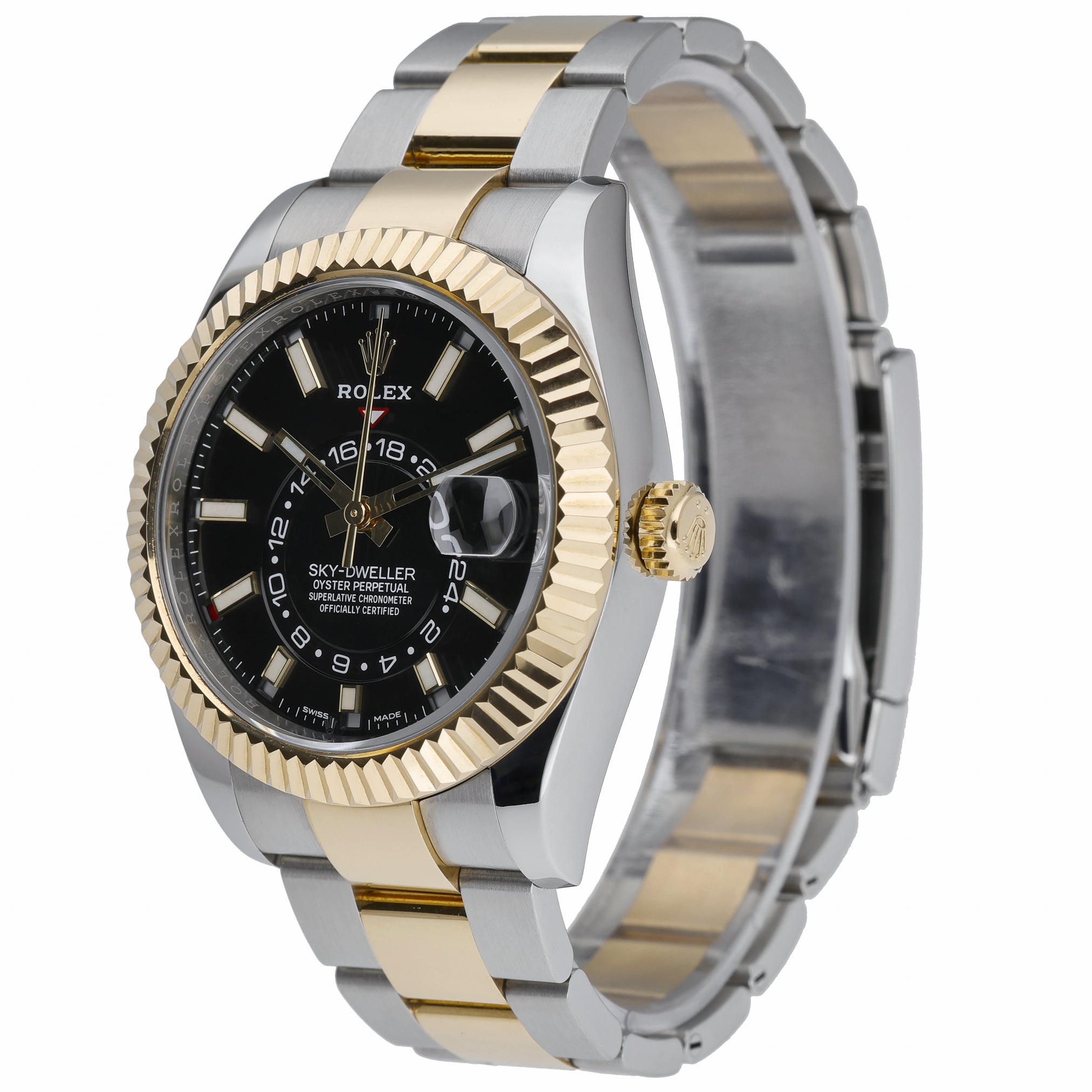 Rolex Sky-Dweller 326933 with black dial and steel & yellow gold case - product image 3