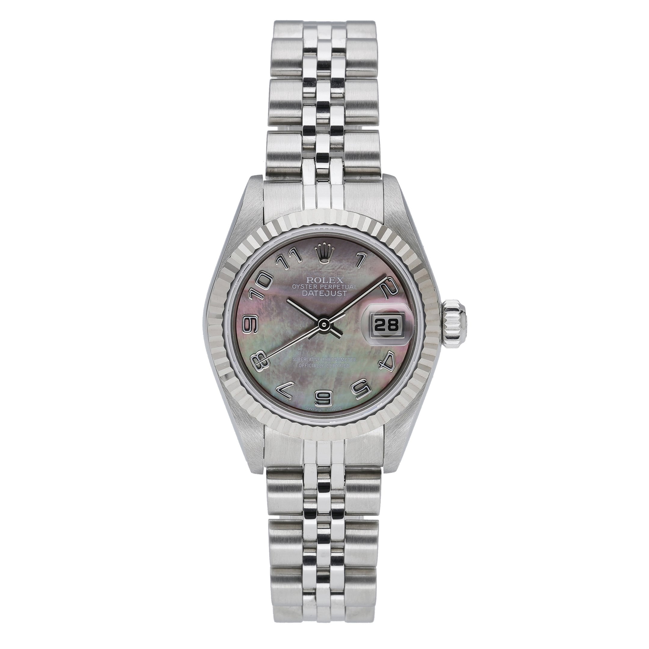 Rolex Datejust 79174 with mother of pearl dial and steel & white gold case - product image 2
