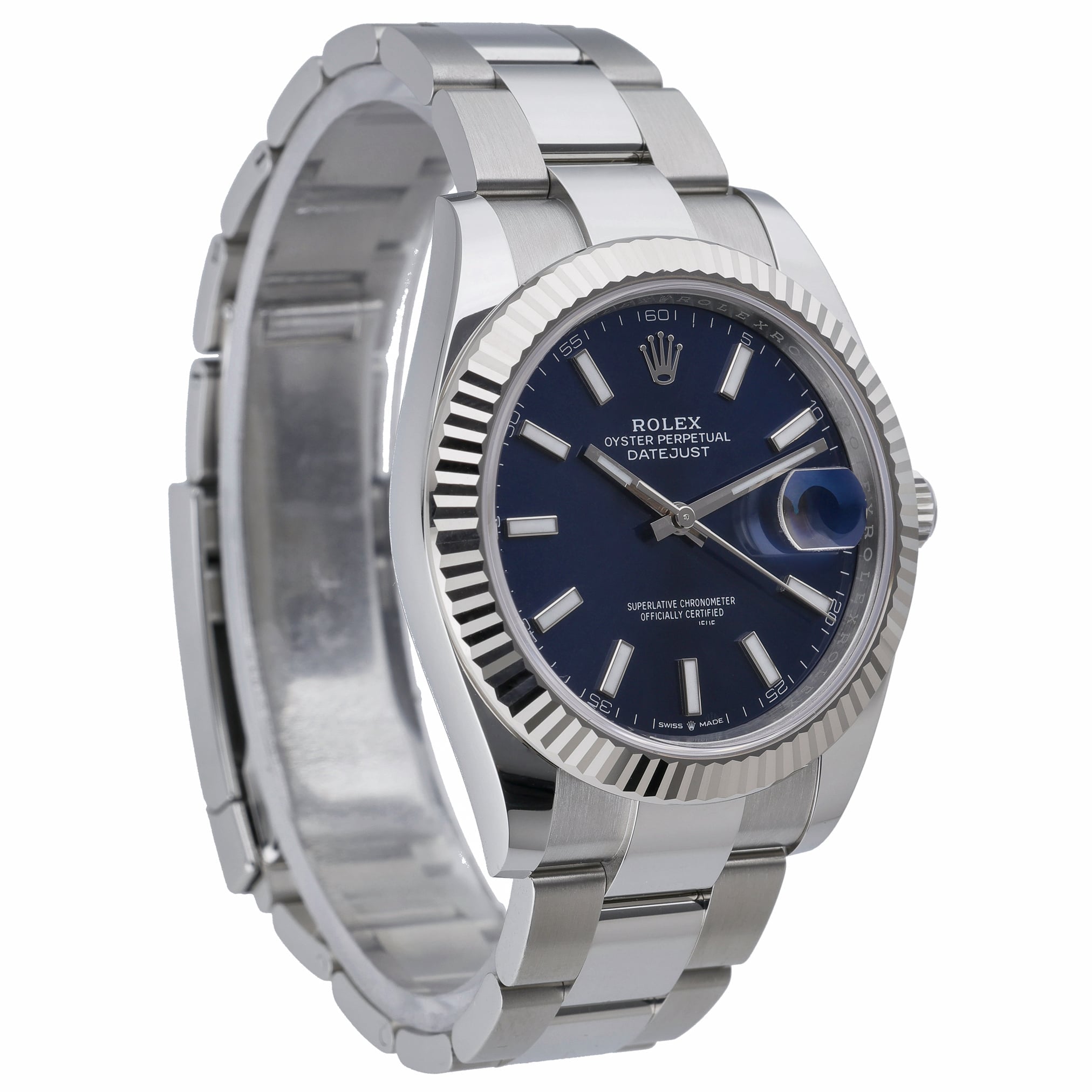 Rolex Datejust 41 126334 with blue dial and steel & white gold case - product image 4