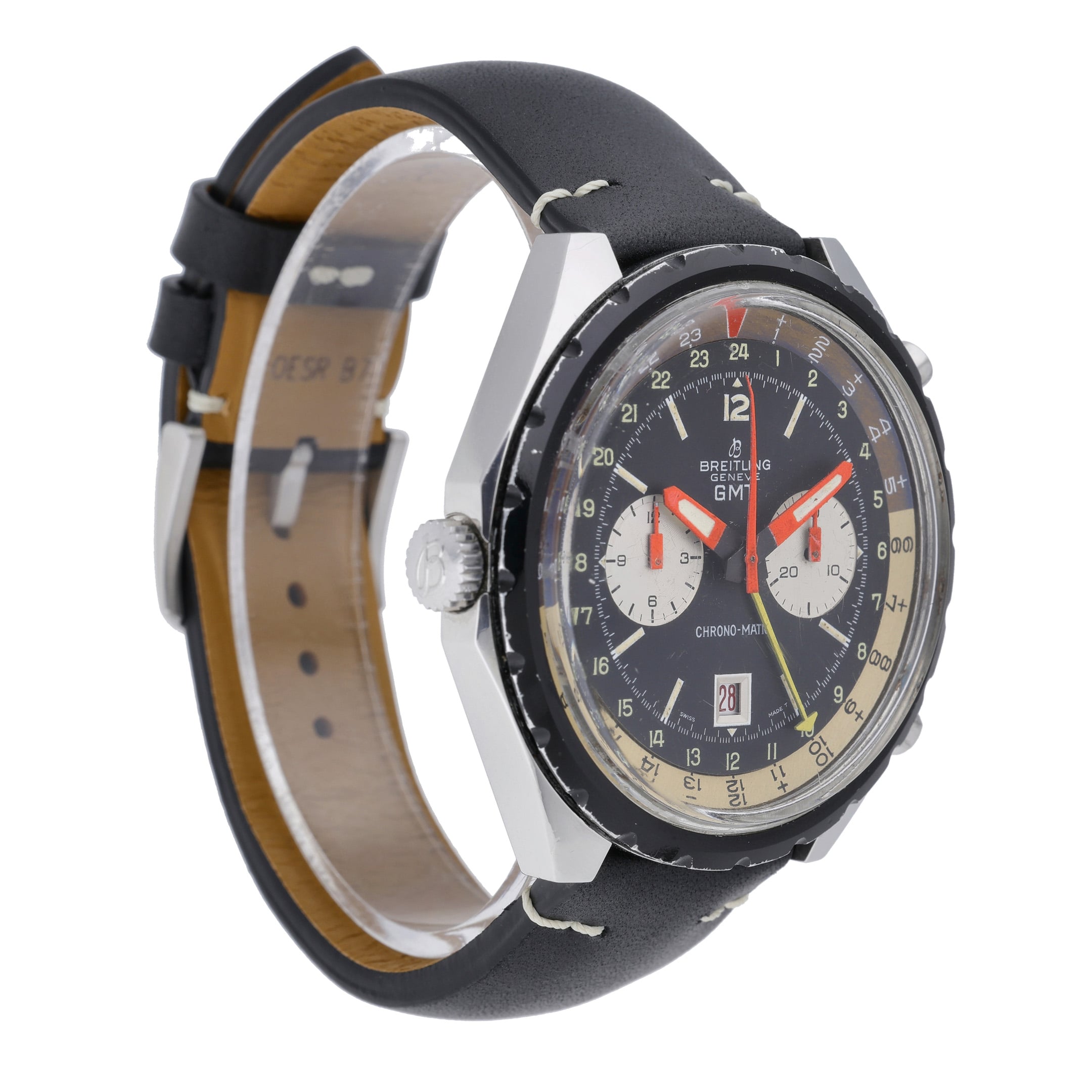 Breitling Chrono-Matic 2115 with black dial and steel case - product image 4