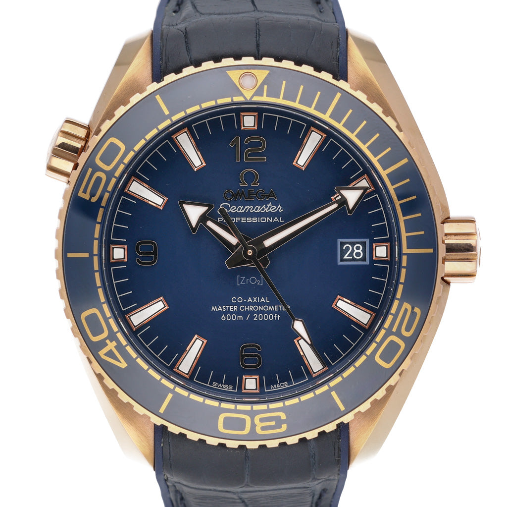 Omega Seamaster Planet Ocean 215.63.44.21.03.001 with blue dial and 18ct rose gold case - product image 3