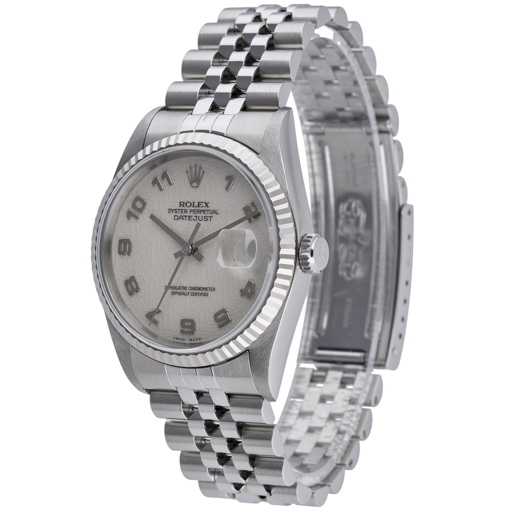 Rolex Datejust 16234 with white dial and steel & white gold case - product image 3