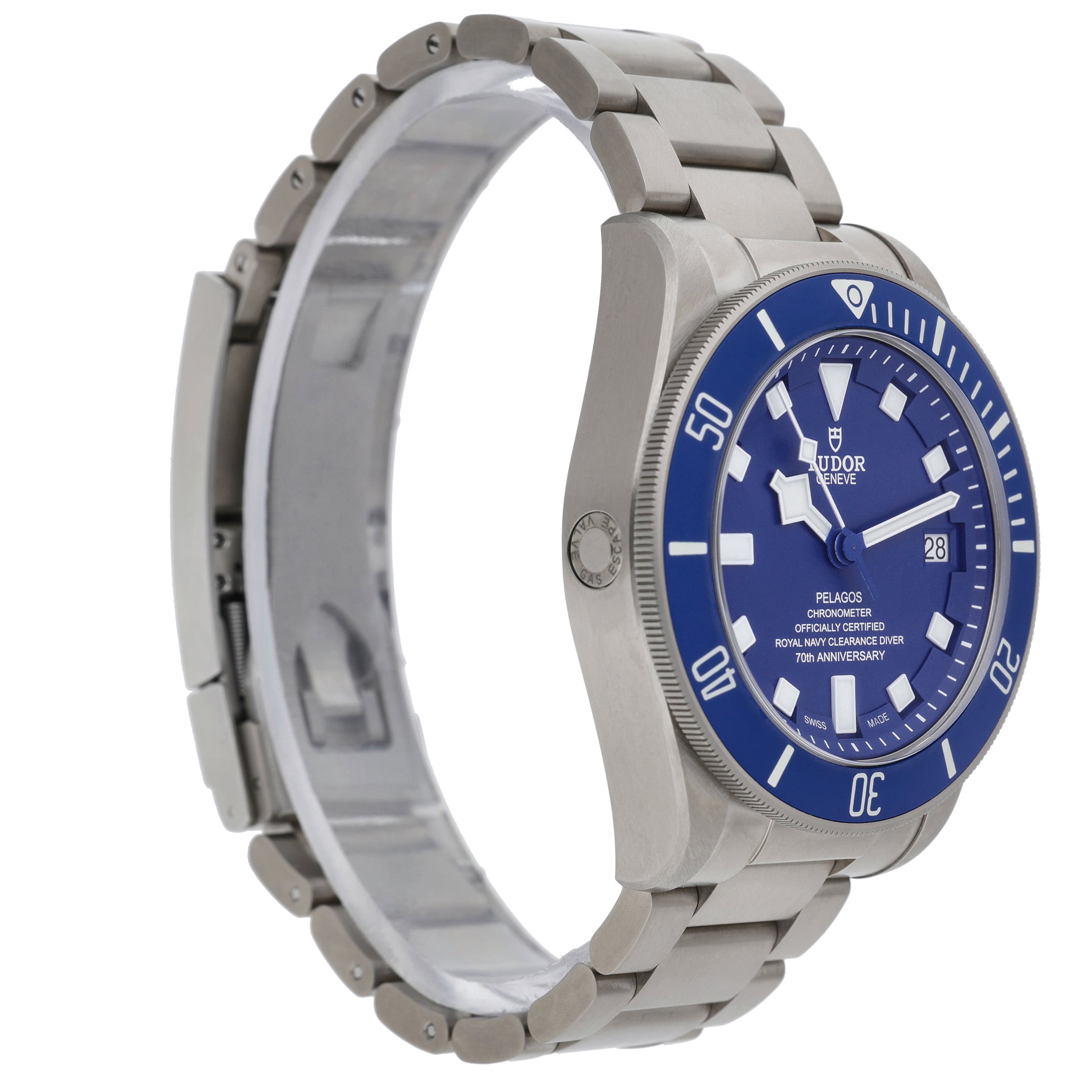 Tudor Royal Navy Clearance Diver Ltd Ed of 70 25600TB with blue dial and titanium case - product image 4