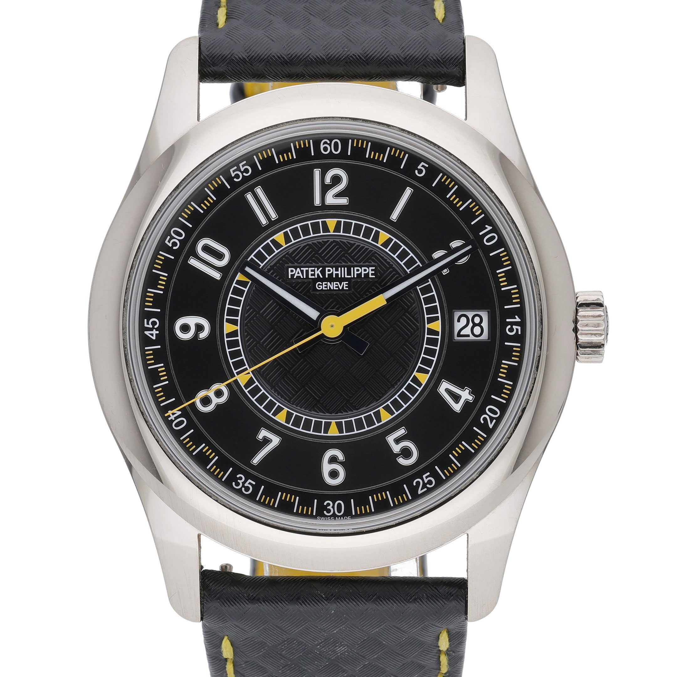 Patek Philippe Calatrava 6007G-001 with black dial and 18ct white gold case