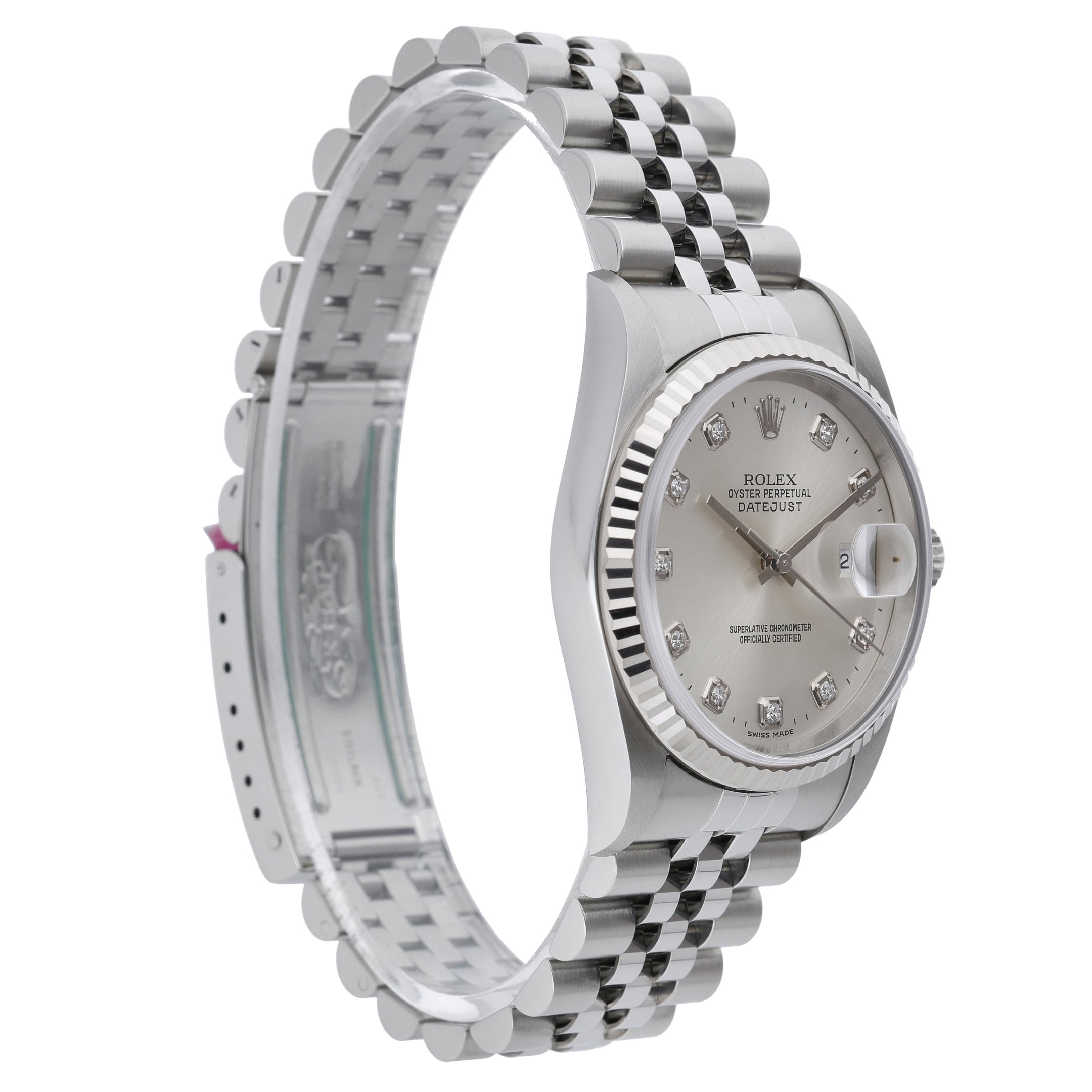 Rolex Datejust 16234 with silver dial and steel & white gold case - product image 4