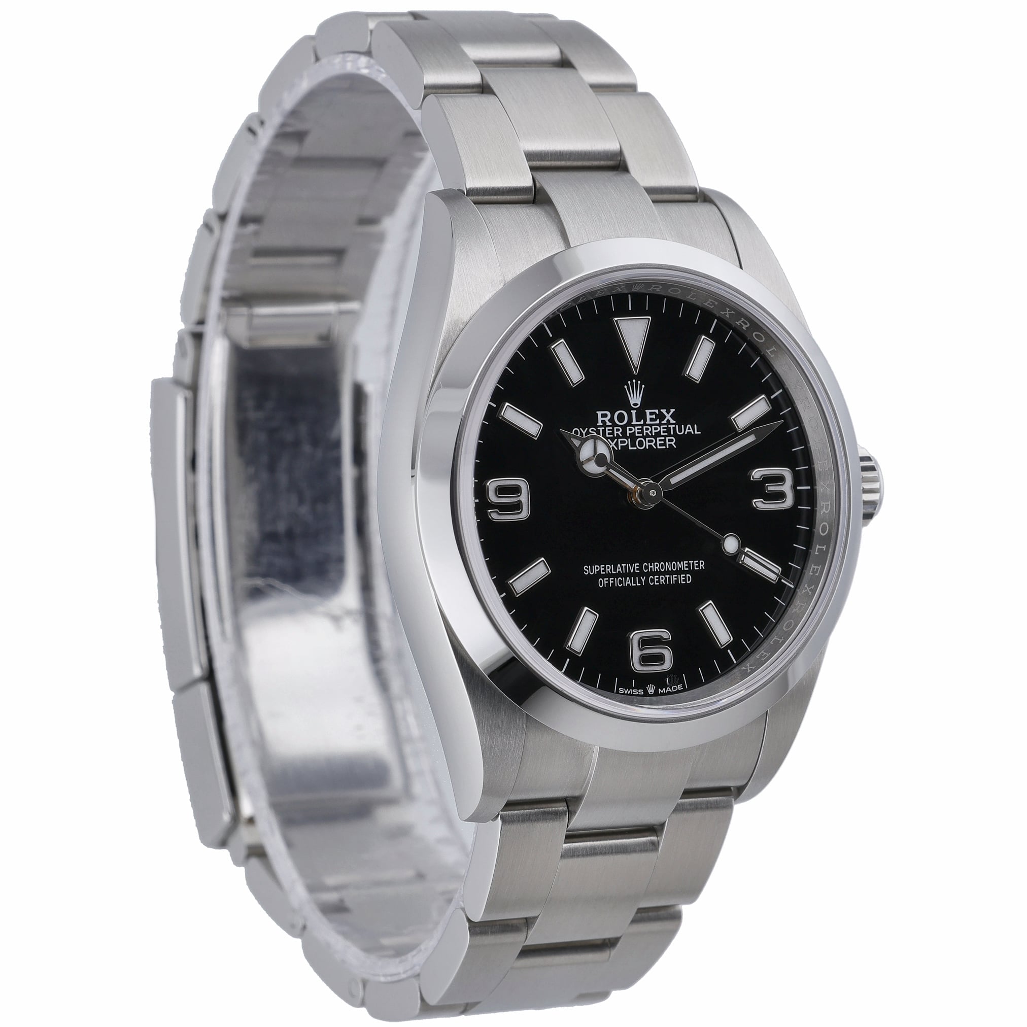 Rolex Explorer 124270 with black dial and oystersteel case - product image 4