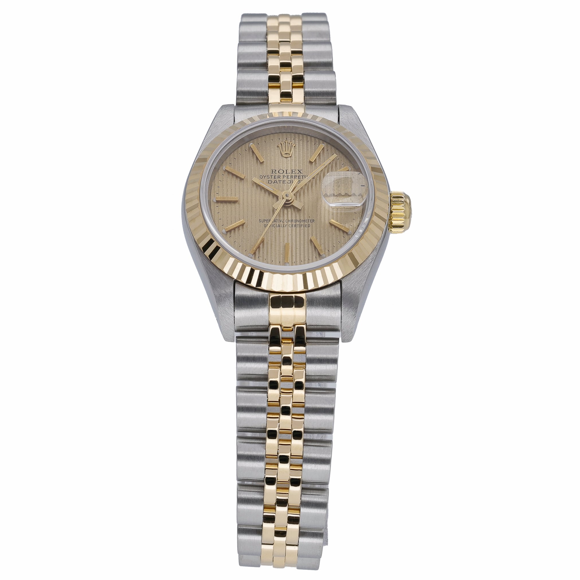 Rolex Datejust 69173 with champagne dial and steel & yellow gold case - product image 2