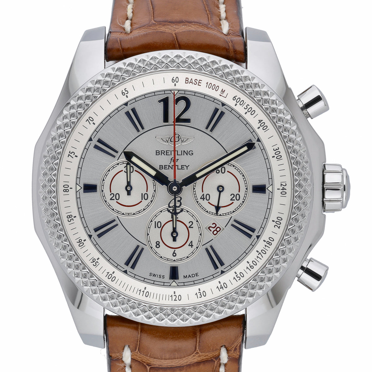 Breitling Bentley Barnato A41390 with silver dial and steel case