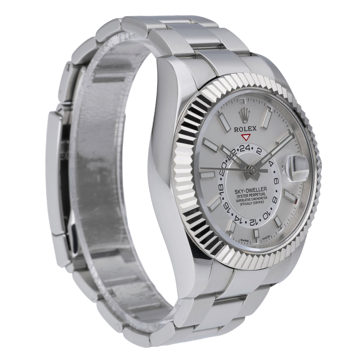 Rolex Sky-Dweller 326934 with white dial and steel & white gold case - product image 4