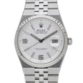 Rolex Land-Dweller 36 127234 with intense white, honeycomb motif dial and steel & white gold case