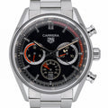 Tag Heuer Porsche Chronograph CBS2015 with black dial and steel case