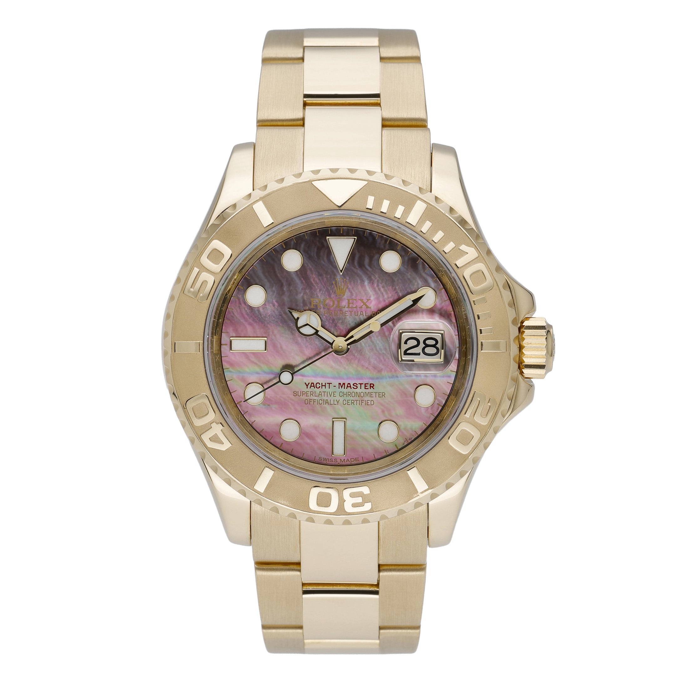 Rolex Yacht-Master 40 16628 with tahitian dial and 18ct yellow gold case - product image 3