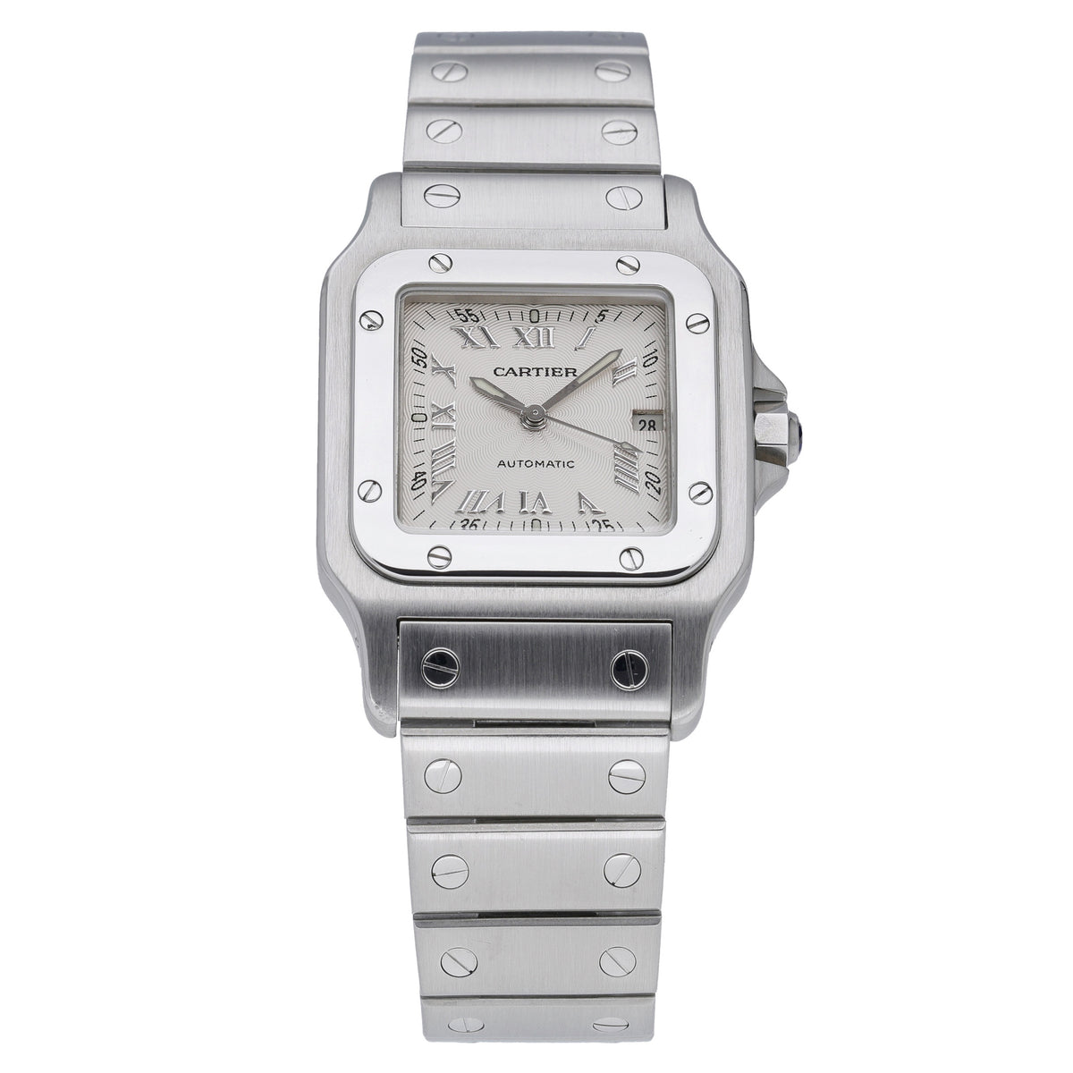 Cartier Santos Galbee 2319 with silver dial and steel case - product image 3