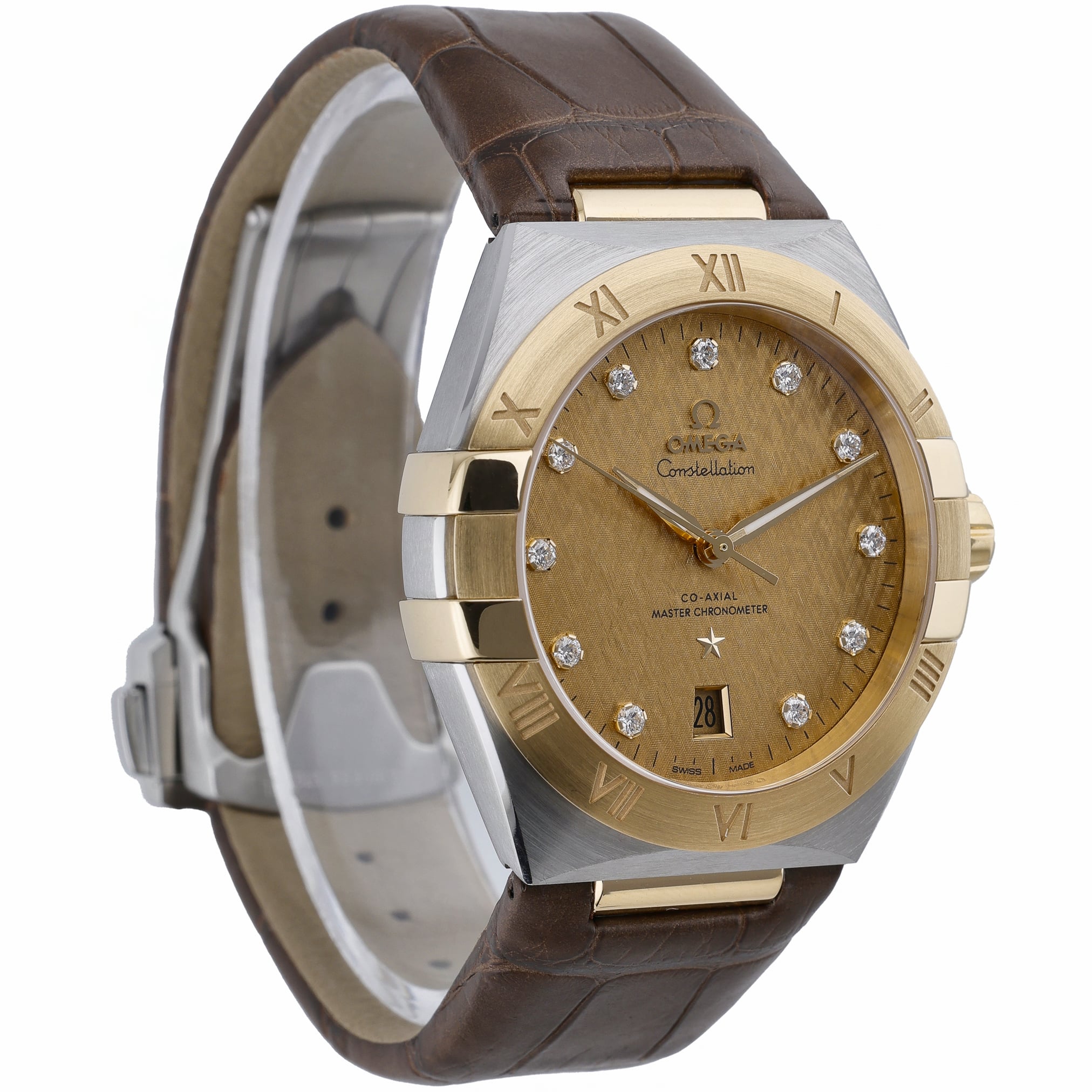 Omega Constellation 131.23.39.20.58.001 with champagne dial and steel & yellow gold case - product image 4