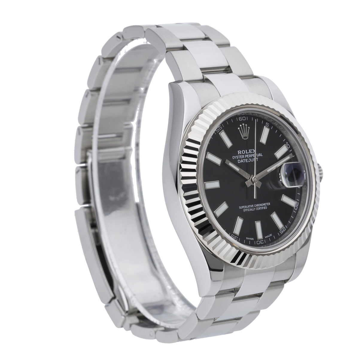 Rolex Datejust II 116334 with black dial and steel & white gold case - product image 4