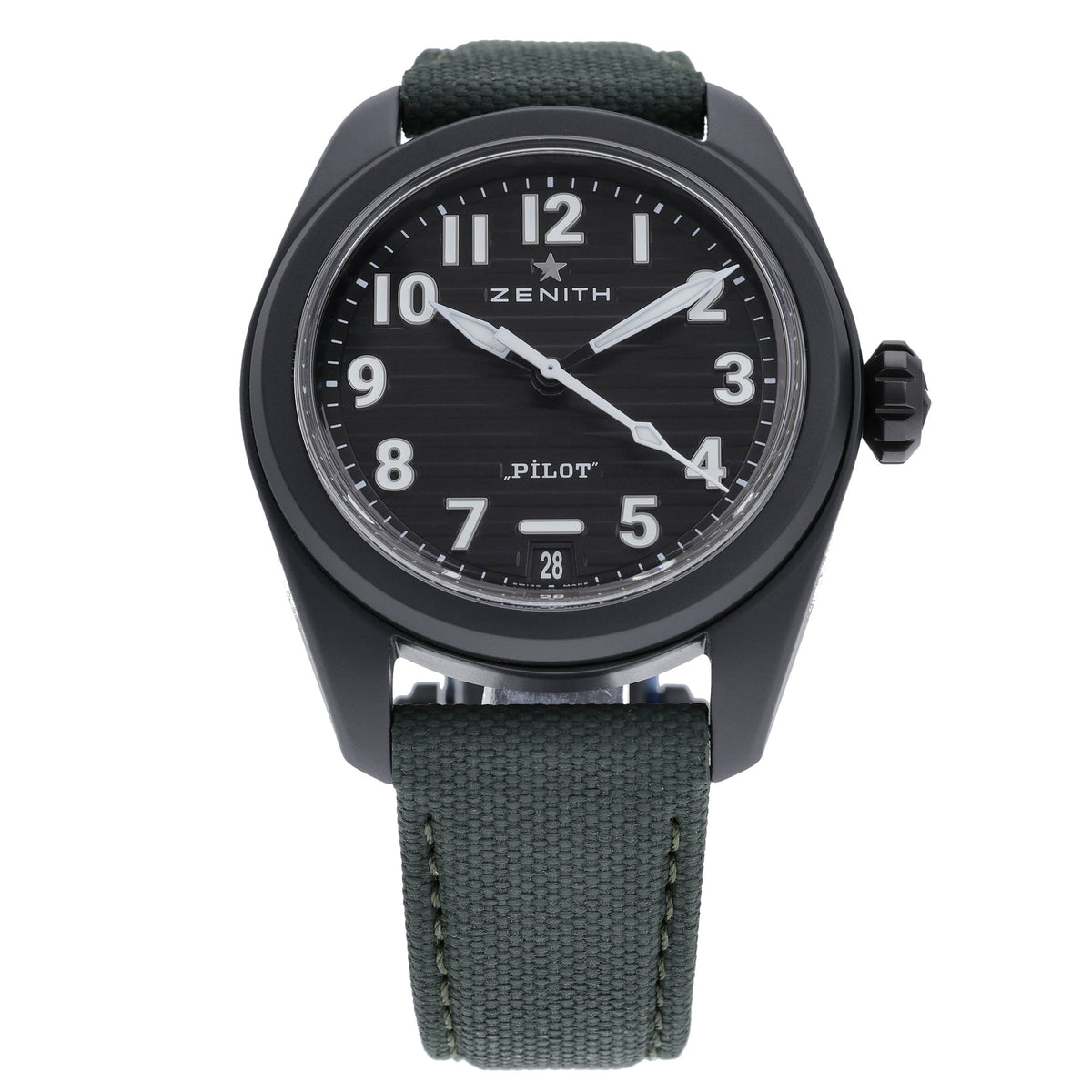 Zenith Pilot 49.4000.3620/21.I001 with black dial and ceramic case - product image 3
