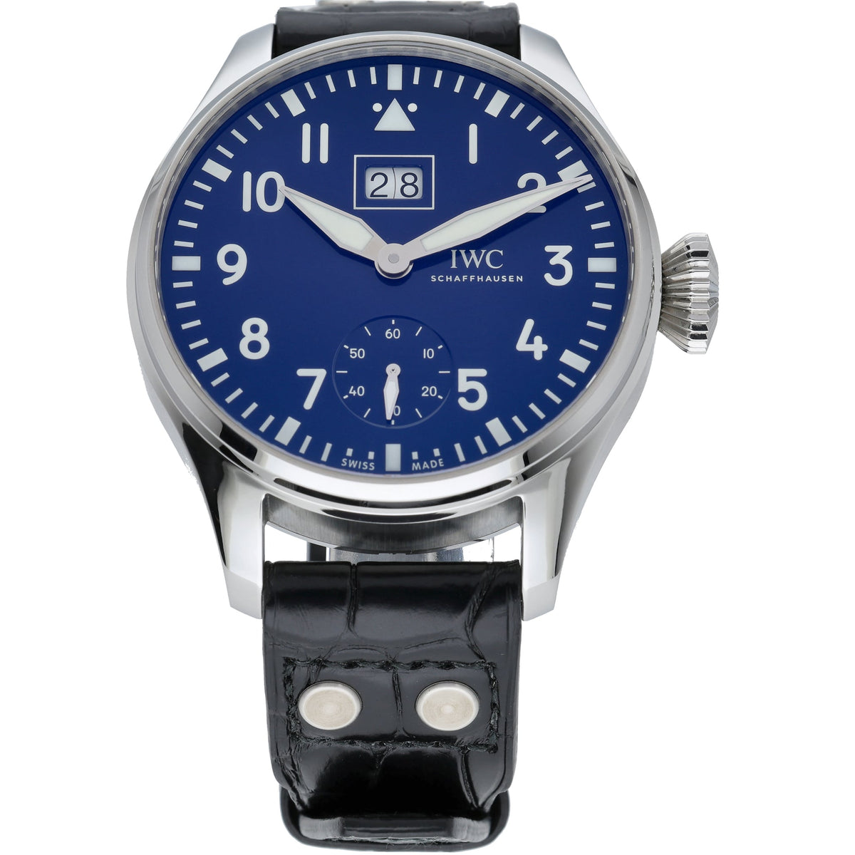 IWC Big Pilot’s Watch Big Date Edition “150 Years” IW510503 with blue dial and steel case - product image 4