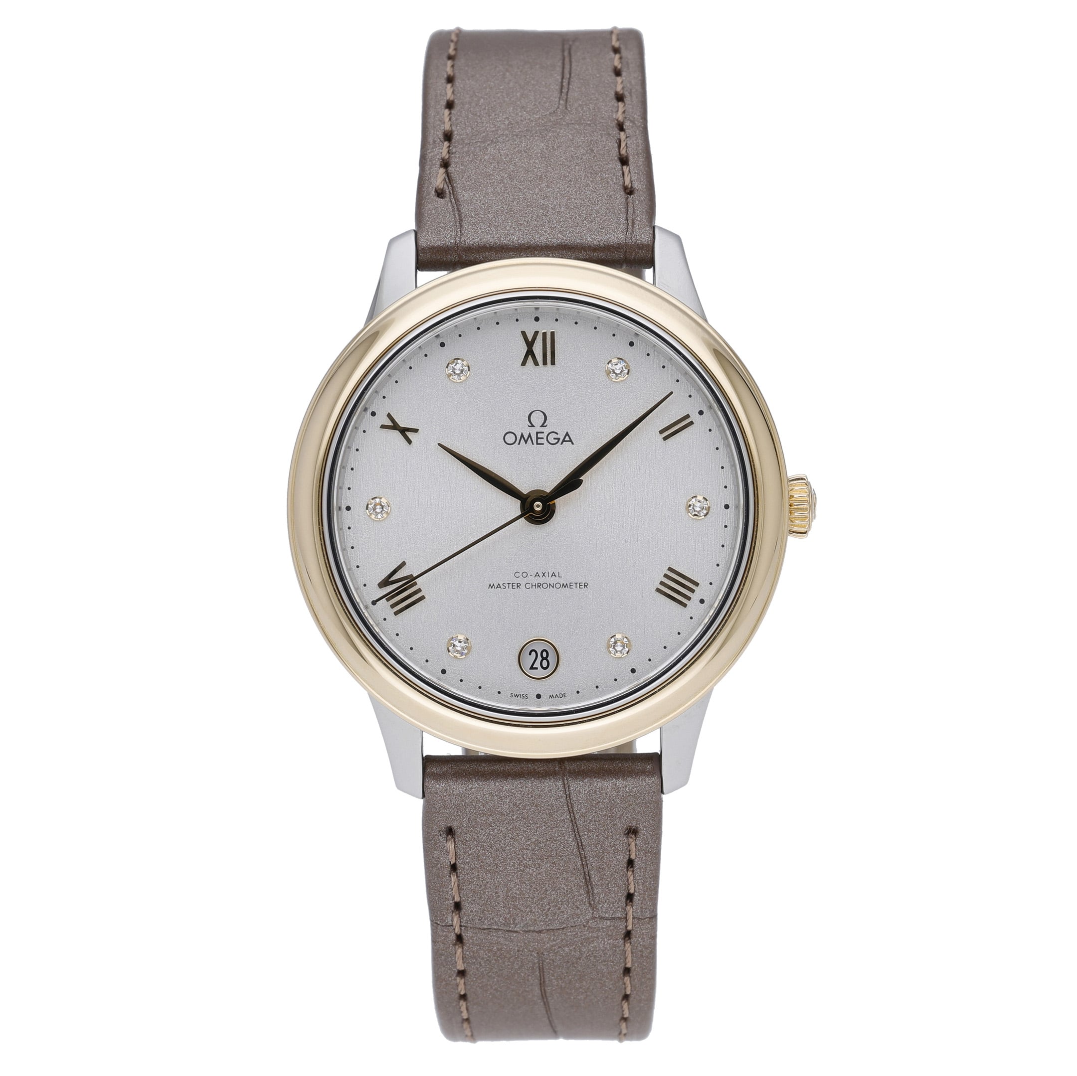 Omega De Ville Prestige 434.23.34.20.52.002 with silver dial and steel & yellow gold case - product image 2