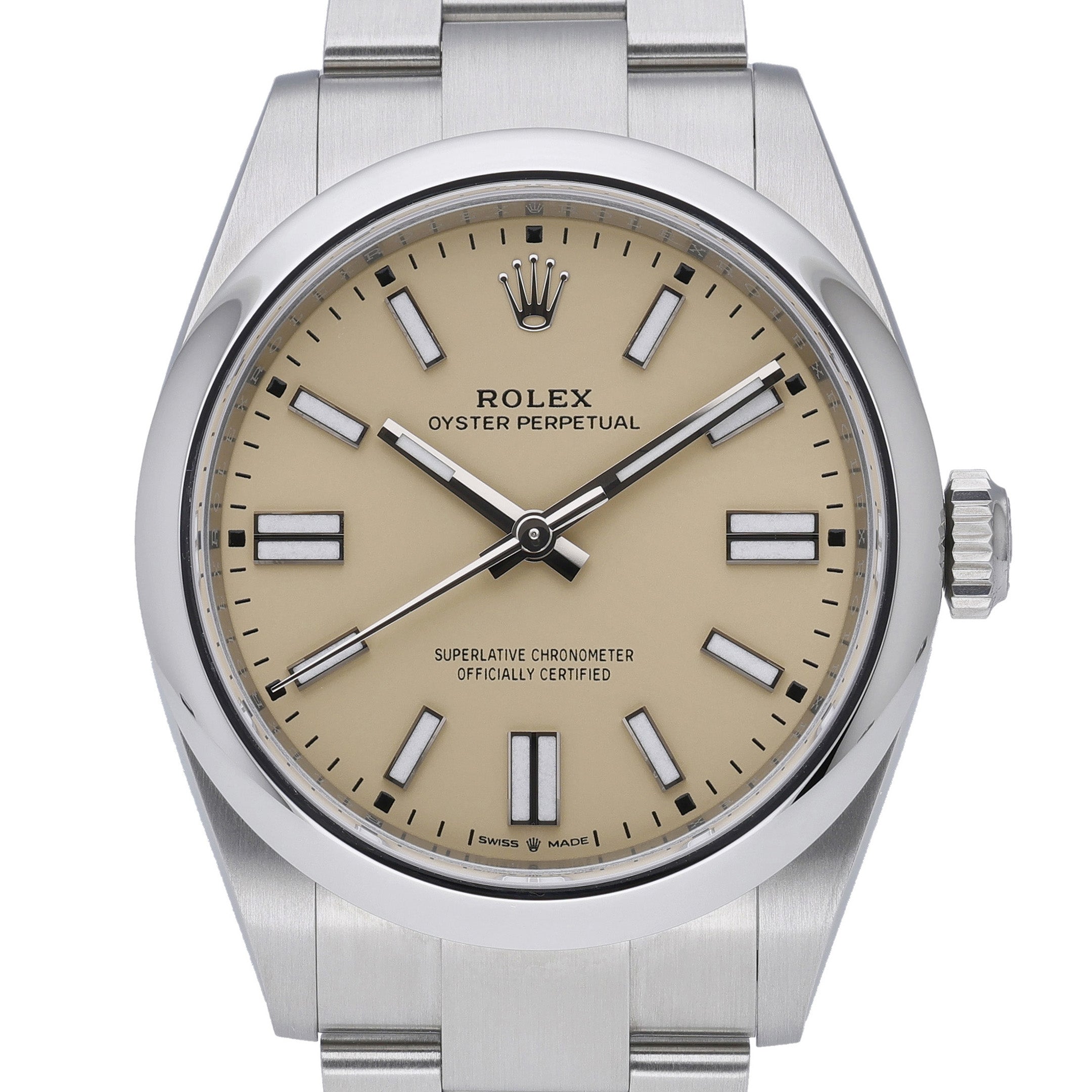 Rolex Rolex Oyster Perpetual 41 134300 with beige dial and oystersteel case