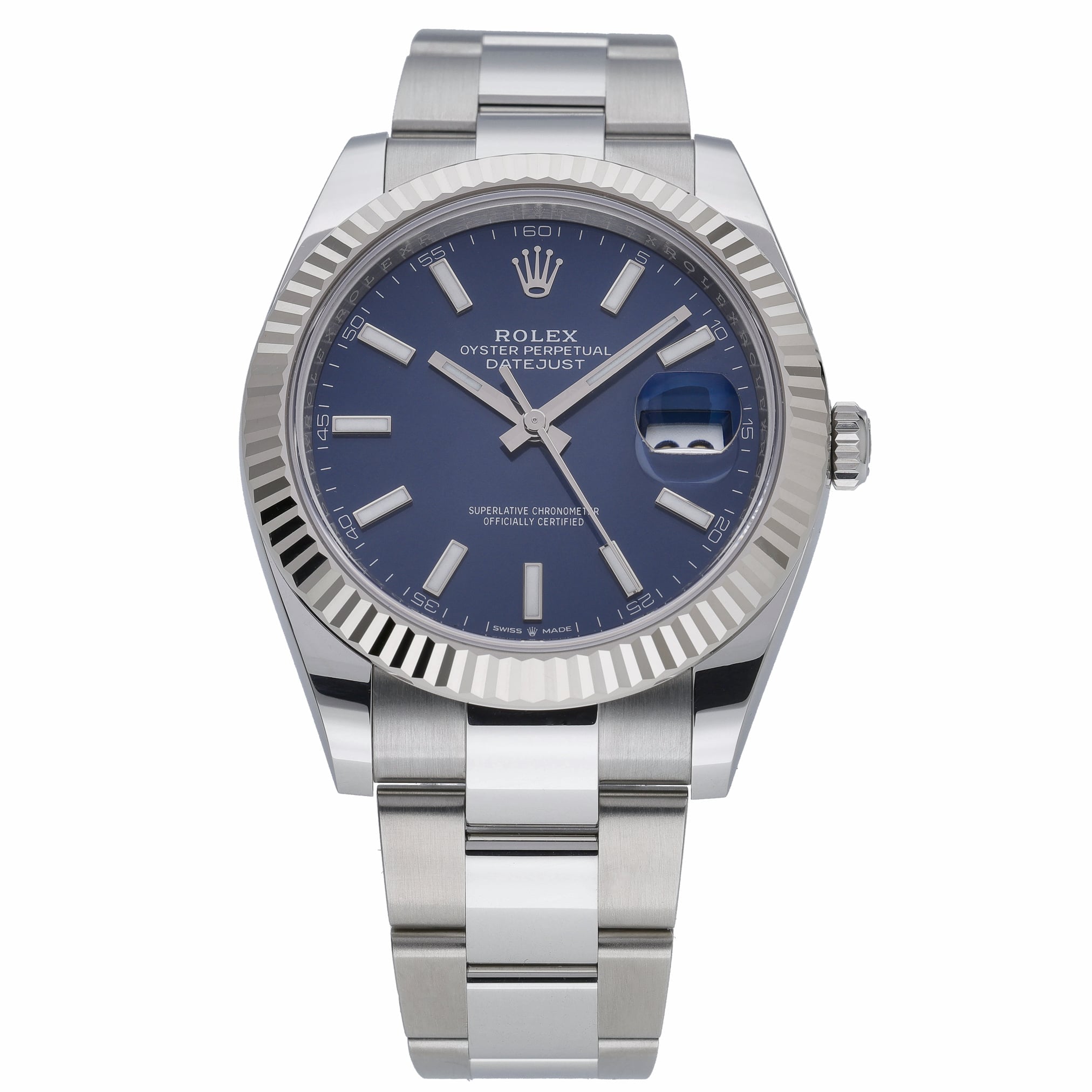 Rolex Datejust 41 126334 with blue dial and steel & white gold case - product image 2