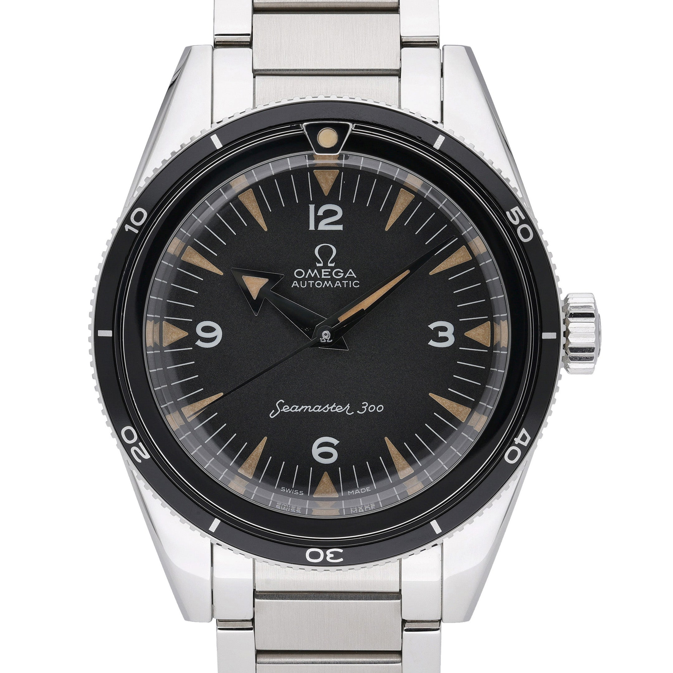 Omega 1957 Trilogy 234.10.39.20.01.001 with black dial and steel case