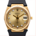 Rolex Quartz Texano 5100 with champagne dial and 18ct yellow gold case