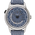 Patek Philippe World Time 5330G-001 with blue dial and 18ct white gold case